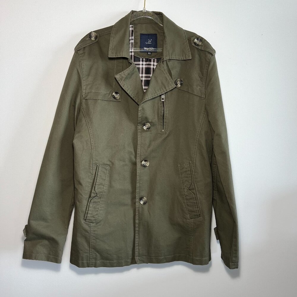 Wantdo Cotton Canvas Olive Green  Jacket,  Men's XXL